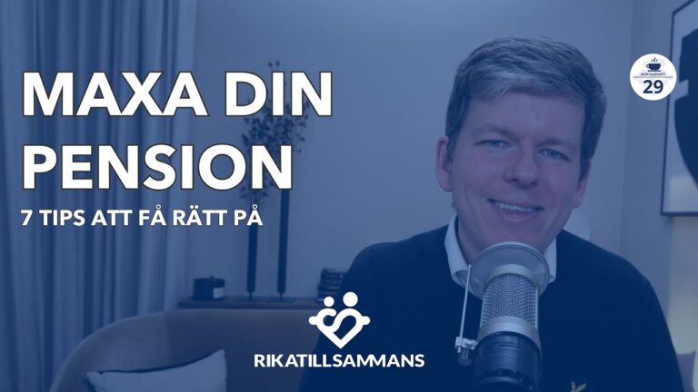 Maximera din tjänstepension på 10 år